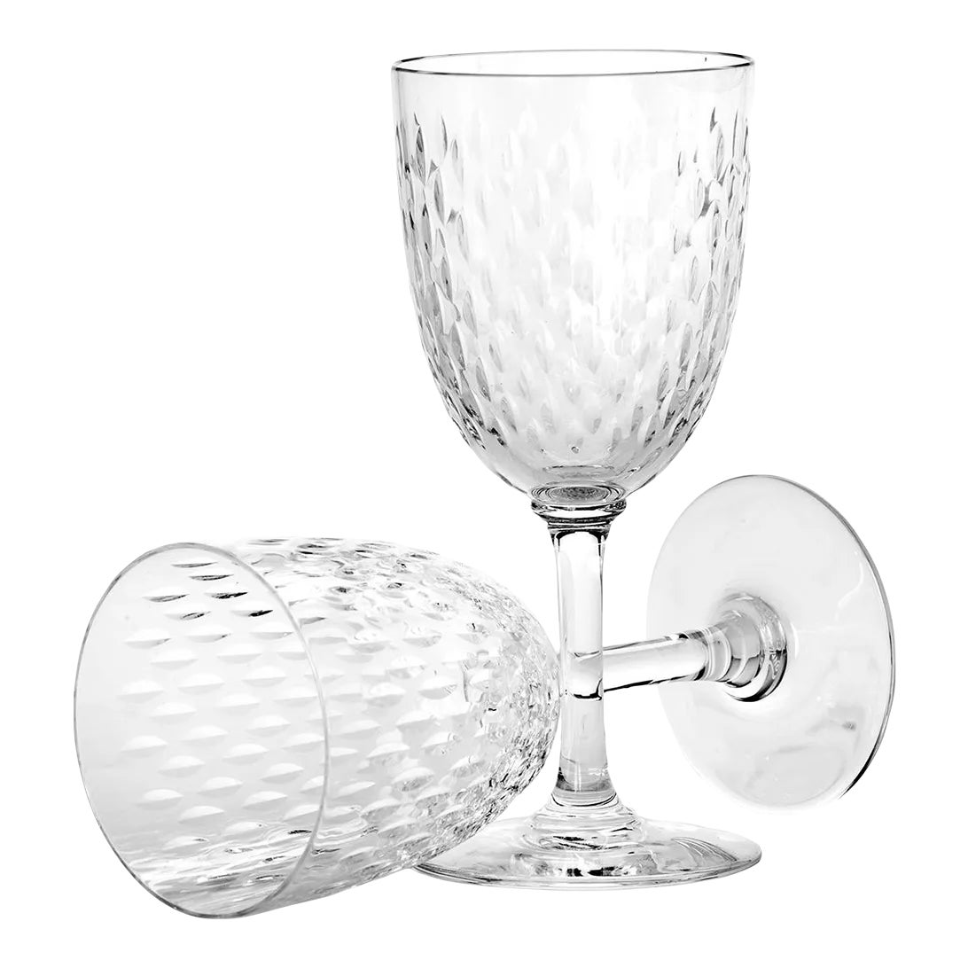 Vintage Cut Crystal Wine Glasses a Pair Chairish