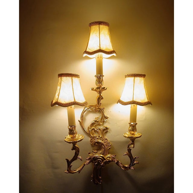 Goldenrod Large Vintage Wall Light in Brass from Zonca, 1990s For Sale - Image 8 of 11
