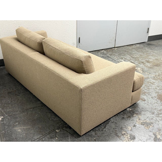 Beige Bespoke Contemporary Bouclé Sofa For Sale - Image 8 of 12