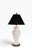 Late 20th Century Decorative White Ceramic Raised Foliate Design Table Lamp For Sale - Image 11 of 18