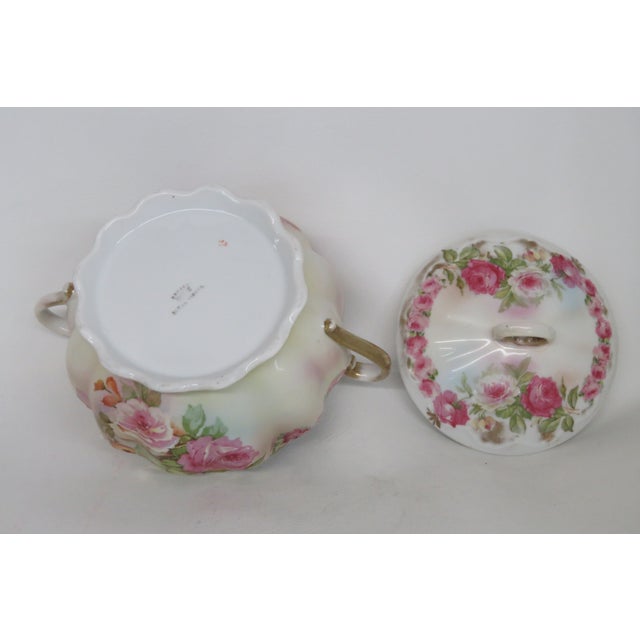 Royal Vienna Roses and Gold Trimmed Double Handled Biscuit Jar With Lid 4574b For Sale - Image 12 of 18