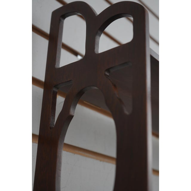 Wood 1980s Chippendale Style 2 Drawer Hanging What Not Shelf For Sale - Image 7 of 11