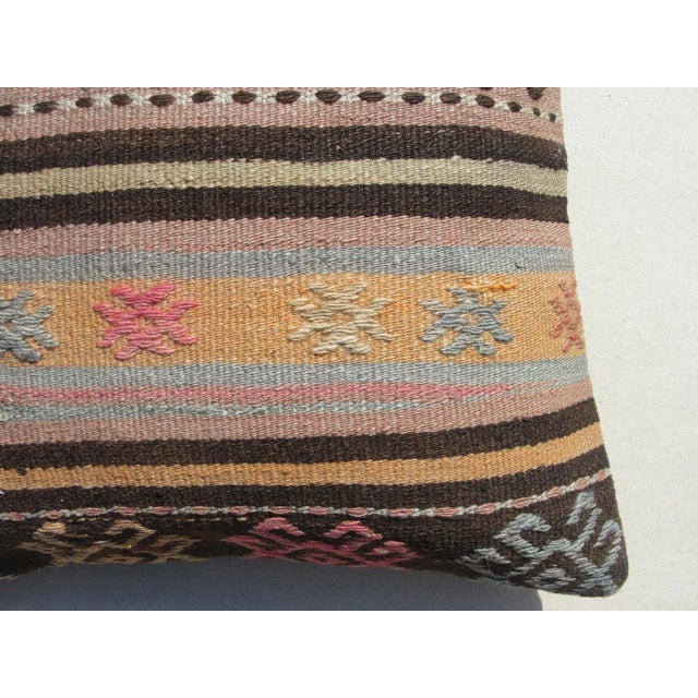 Textile 1980s Kilim Pillow Cover For Sale - Image 7 of 10