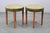 This refined pair of Art Deco stools was produced in Czechoslovakia during the 1940s. The stools combine solid beech wood...