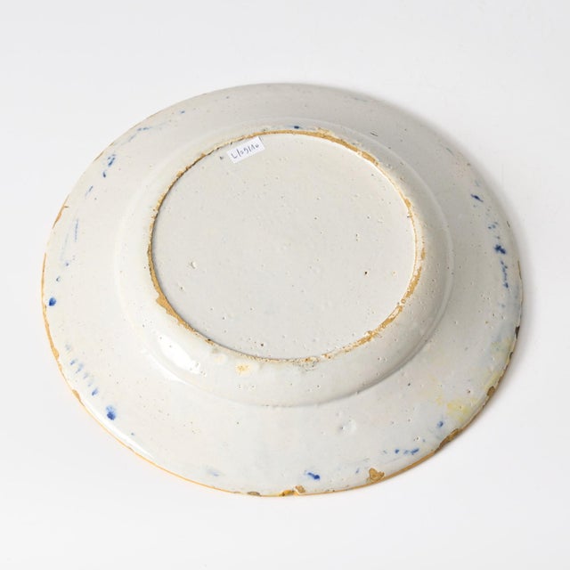 Ceramic Antique Dutch Delft Blue Plates, 1700s, Set of 2 For Sale - Image 7 of 13