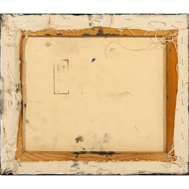 Late 20th Century Andy Miller Abstract Composition Oil on Canvas For Sale - Image 5 of 6