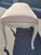 A very nice and elegant long French style window or bedroom foot of the bed bench. Features carved wood painted frame with...