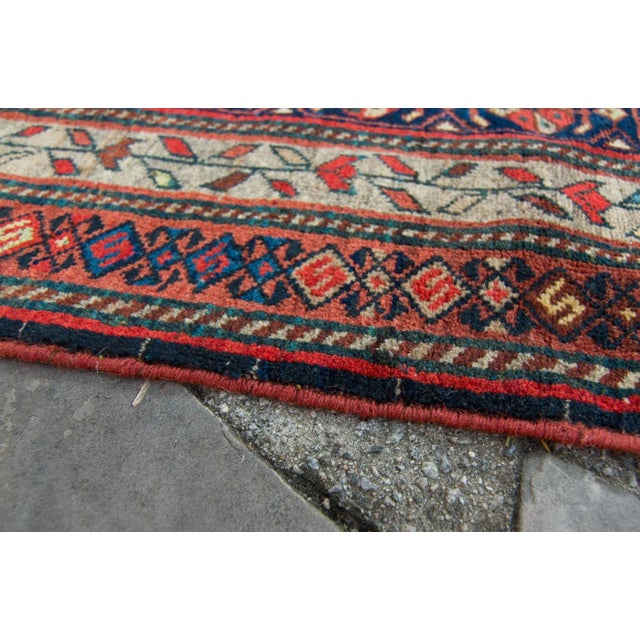 1900 - 1909 Antique Neyriz Rug 9’10” X 6’6” Wool Tree of Life Rug 1900's For Sale - Image 5 of 11