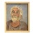 Vintage Boho Signed Original Oil Portrait on Board For Sale