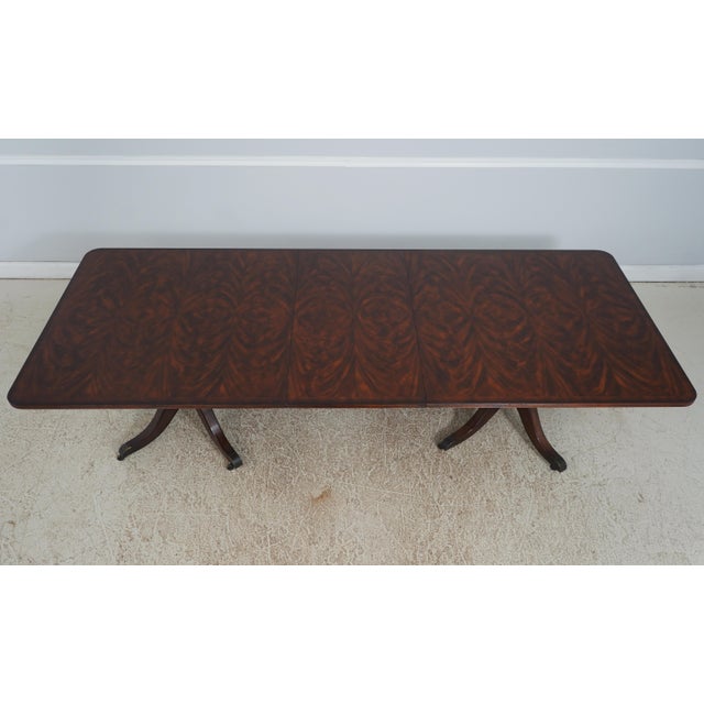 Theodore Alexander Double Pedestal Mahogany Dining Table For Sale - Image 15 of 18