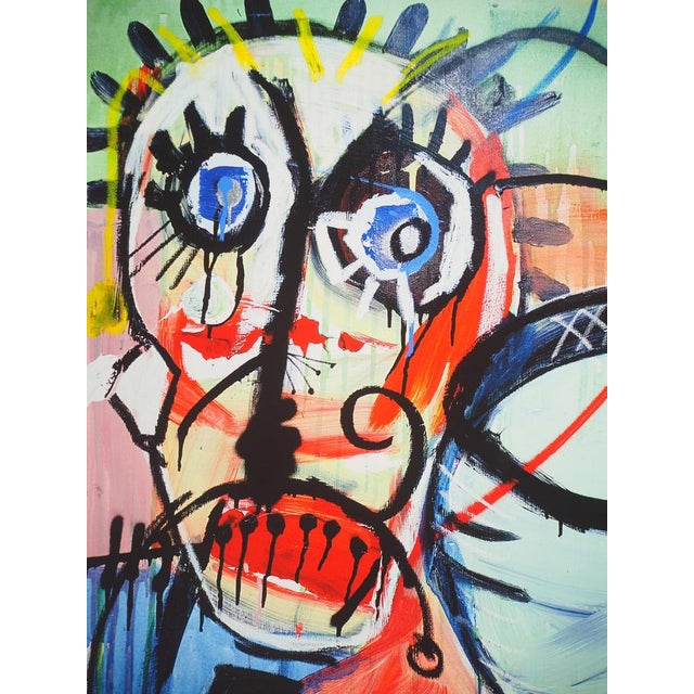Modern Paul Kostabi, Man with a Moustache, Giclée Print For Sale - Image 3 of 7