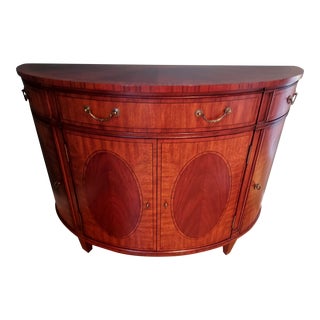 Ethan Allen "Regan" Townhouse Collection Demilune Credenza For Sale