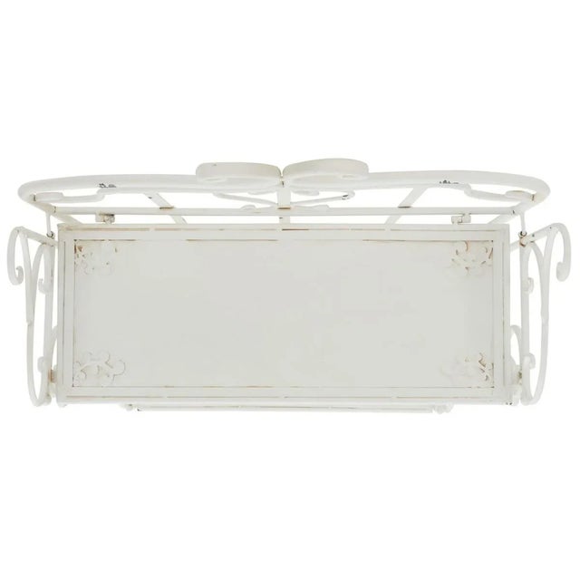 Alabaster Tyrique 4 Tier Shelf Unit - Antique White For Sale - Image 8 of 11