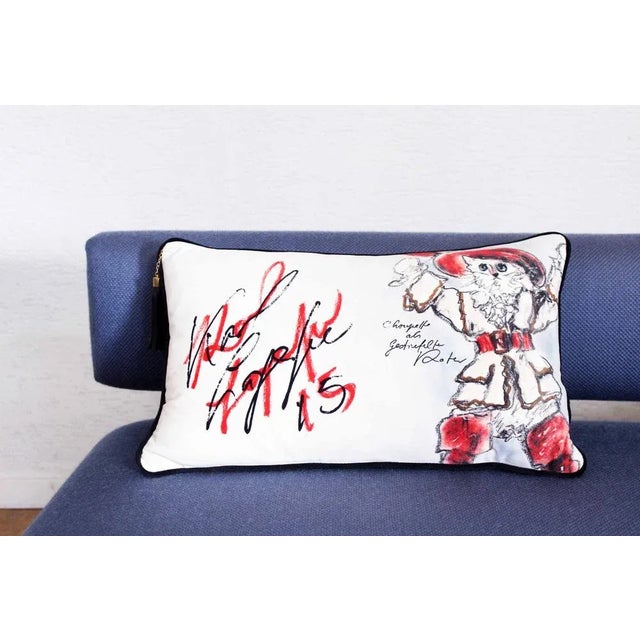 Early 21st Century Choupette Cushion by Karl Lagerfeld, 2015 For Sale - Image 5 of 11