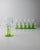 Vintage Limoncello Glasses with Lime Green Stems from Bormioli, Italy, 1980s, Set of 11 For Sale - Image 11 of 11