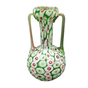 Vintage Green Vase in Murano Glass, 1950s