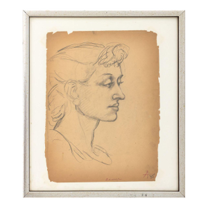 Peter Agostini "Elaine" Graphite on Paper, 1935