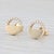 Art Deco New Small 0.12ctw Diamond Circle Stud Earrings 14k Yellow Gold - 2 Pieces For Sale - Image 3 of 6