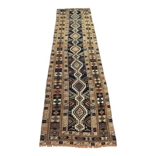 1960's Handmade Turkish Runner Rug - 35"x126" For Sale