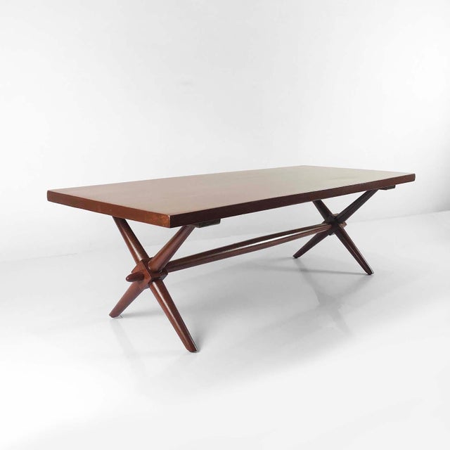 1960s 1960s American Modern Walnut Coffee Table For Sale - Image 5 of 17