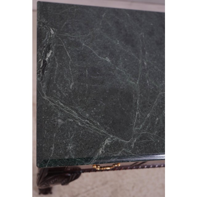 Stickley 4 Drawer Marble Top Server Console For Sale - Image 15 of 18