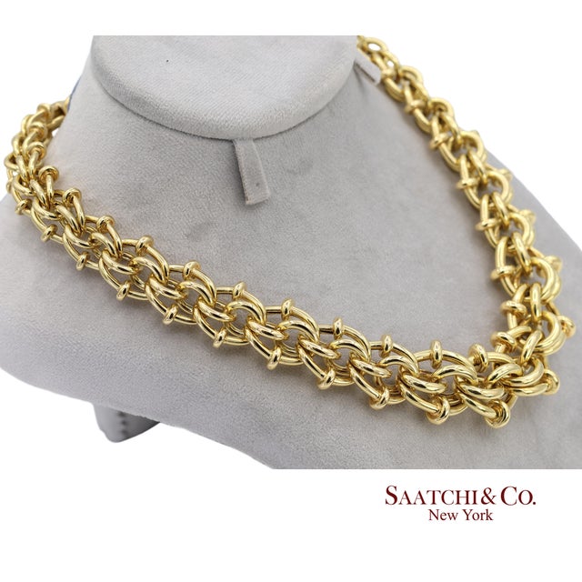 18K Solid Yellow Gold Graduated Byzantine Chain Necklace Metal Type: 18k Solid Yellow Gold Total Item Weight: 79.3 Grams...