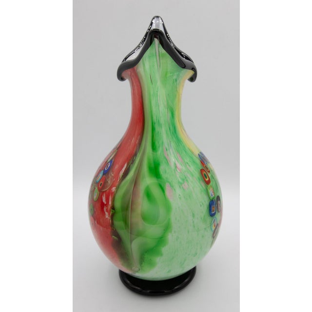Vintage Murano Art Glass Vase - Seguso Vetri d'Arte - 15" H For Sale - Image 4 of 7