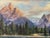 1960s Original 1968 Mountain Landscape Oil on Board by Lillian Lewis For Sale - Image 5 of 11