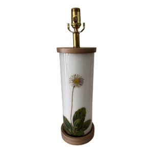Charming Daisy Botanical Decoupage Lamp