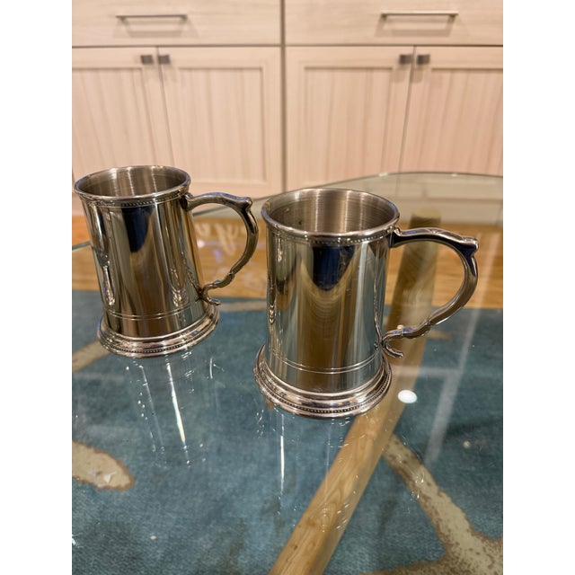 Tiffany and Co. Pewter Pitcher and Matching Mugs - Set of 5 For Sale - Image 16 of 18