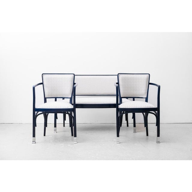 Art Nouveau Seating Group by Koloman Moser for Jacob & Josef Kohn, Vienna, Austria, 1902, Set of 3 For Sale - Image 4 of 18