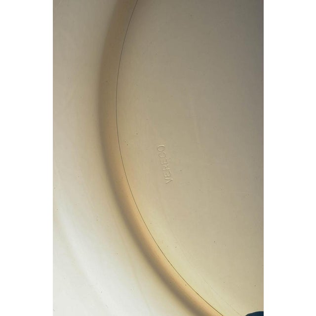 Vintage French Dinner Plates in Smoked Glass, 1970s, Set of 6 For Sale - Image 4 of 5