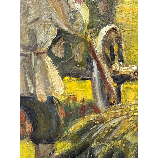 Alexander Alexandrovich Karamzin Framed Oil on Canvas, Mid 20th Century For Sale - Image 10 of 12