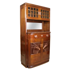 Austrian Art Nouveau Cabinet in Mahogany by August Ungethüm, 1900