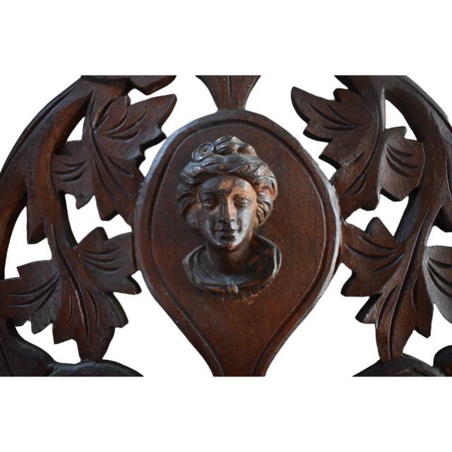 Wood Antique 19th-Century Beaded Needlepoint Spaniel Dog Wall Pocket For Sale - Image 7 of 12