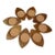 1960s Mid Century Modern Ellipse Form Wood & Cork Coasters — Set of 8 For Sale