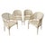 Wood Hollywood Regency Faux Bamboo Cane Dining Chairs, 1970s, Set of 4 For Sale - Image 7 of 7