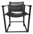 1990s Post Modern Black Leather and Metal Armchair #3 Attributed to Radbound Van Beekum for Pastoe For Sale