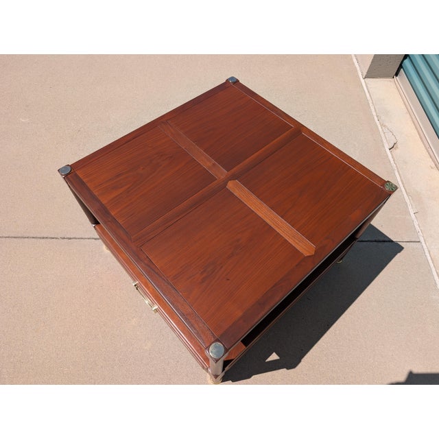 Refinished Mid Century Walnut End/Coffee Table by Heritage, C1960s For Sale - Image 12 of 17