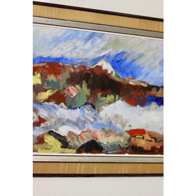 H Öman, Mountain Motif, 1960s, Oil on Board, Framed For Sale - Image 6 of 11