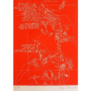 Sergio Barletta, Homage to Apollinaire, Etching, 1970s For Sale