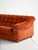 Vintage Rust-Colored Velvet Sofa with Metal Details, 1970s For Sale - Image 10 of 11