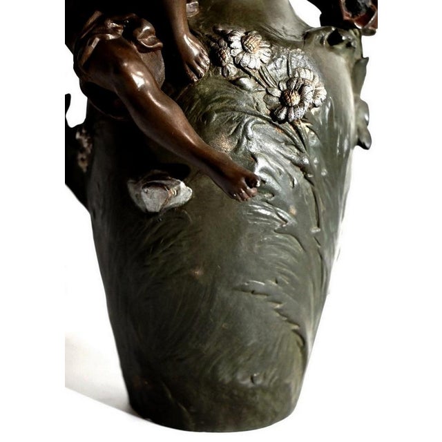Metal Late 19th Century Regula Vases, Set of 2 For Sale - Image 7 of 18