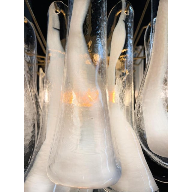 White Petal Chandelier in Murano Glass, 1990s For Sale - Image 16 of 18