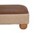 Solid Wood Upholstered Accent Stool For Sale - Image 4 of 7