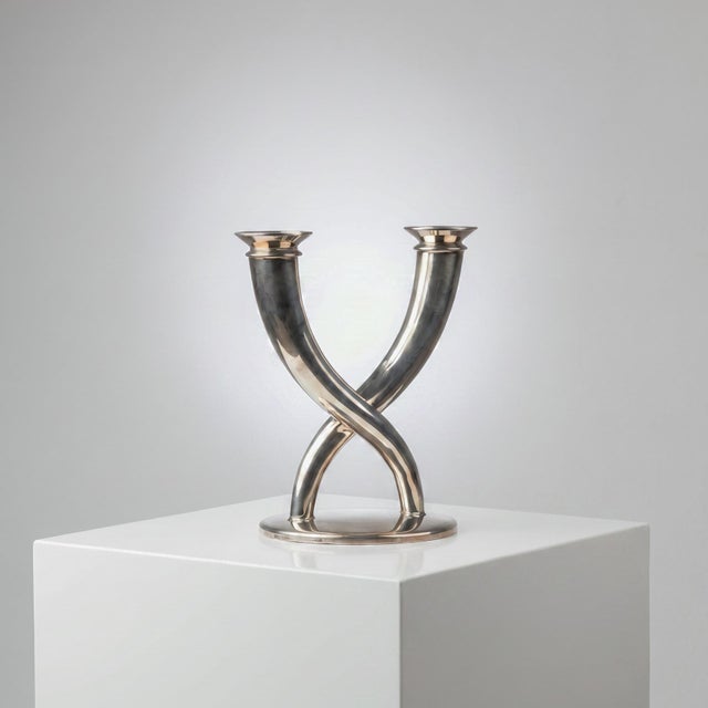 Vintage Candleholders from Christofle, 1920s, Set of 2 For Sale - Image 6 of 6