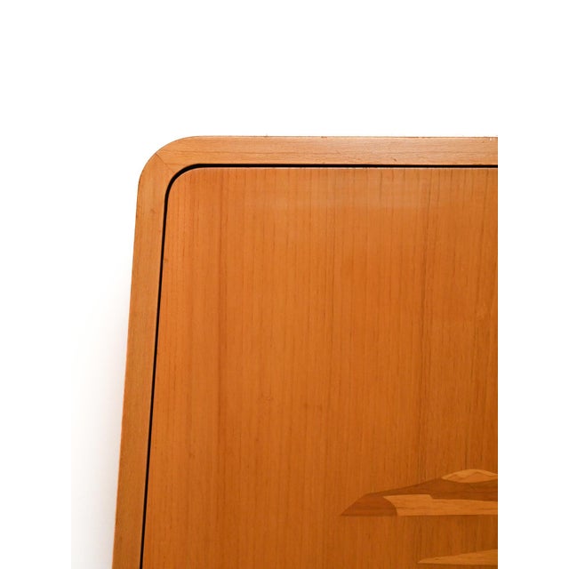 Scandinavian Sideboard in Inlaid Elm, 1940s For Sale - Image 6 of 13