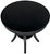 Contemporary NOIR Scheffield Round End Table in Black For Sale - Image 3 of 6