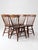 Early 20th Century Antique Plank Seat Farmhouse Windsor Dining Chairs Set of 4 For Sale - Image 5 of 17