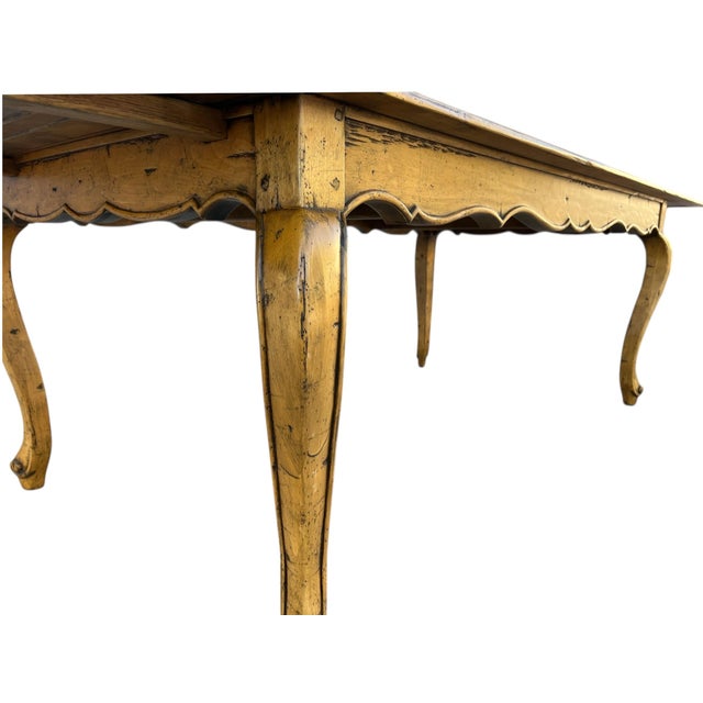 Mid 20th Century French Country Dining Set With Table and Eight Chairs For Sale - Image 10 of 12